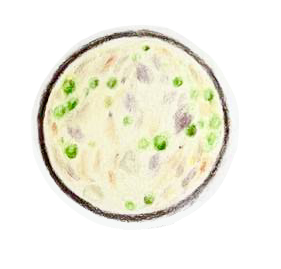 A bowl of clam chowder