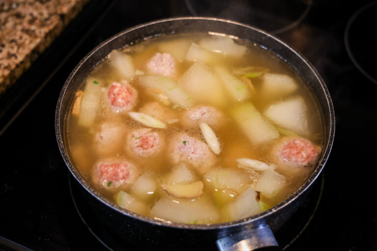 add meatballs to soup