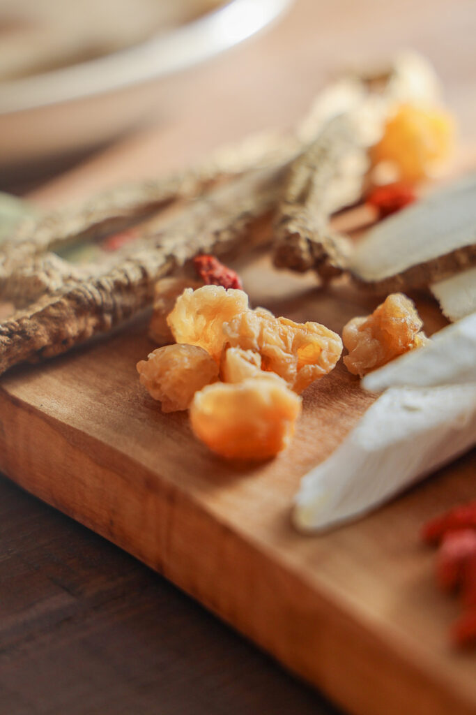 longan berries closeup