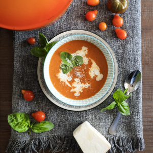 roasty toasty tomato soup...ready to eat!